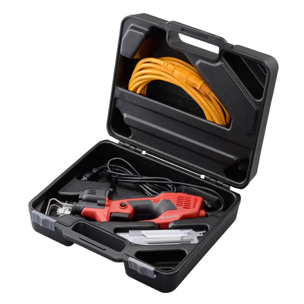Kyocera Formerly Ryobi Electric Saw Kit Blade Replacement Possible Without Tools 618403B Saw with Blade and Storage Case for Pruning Garden Trees and