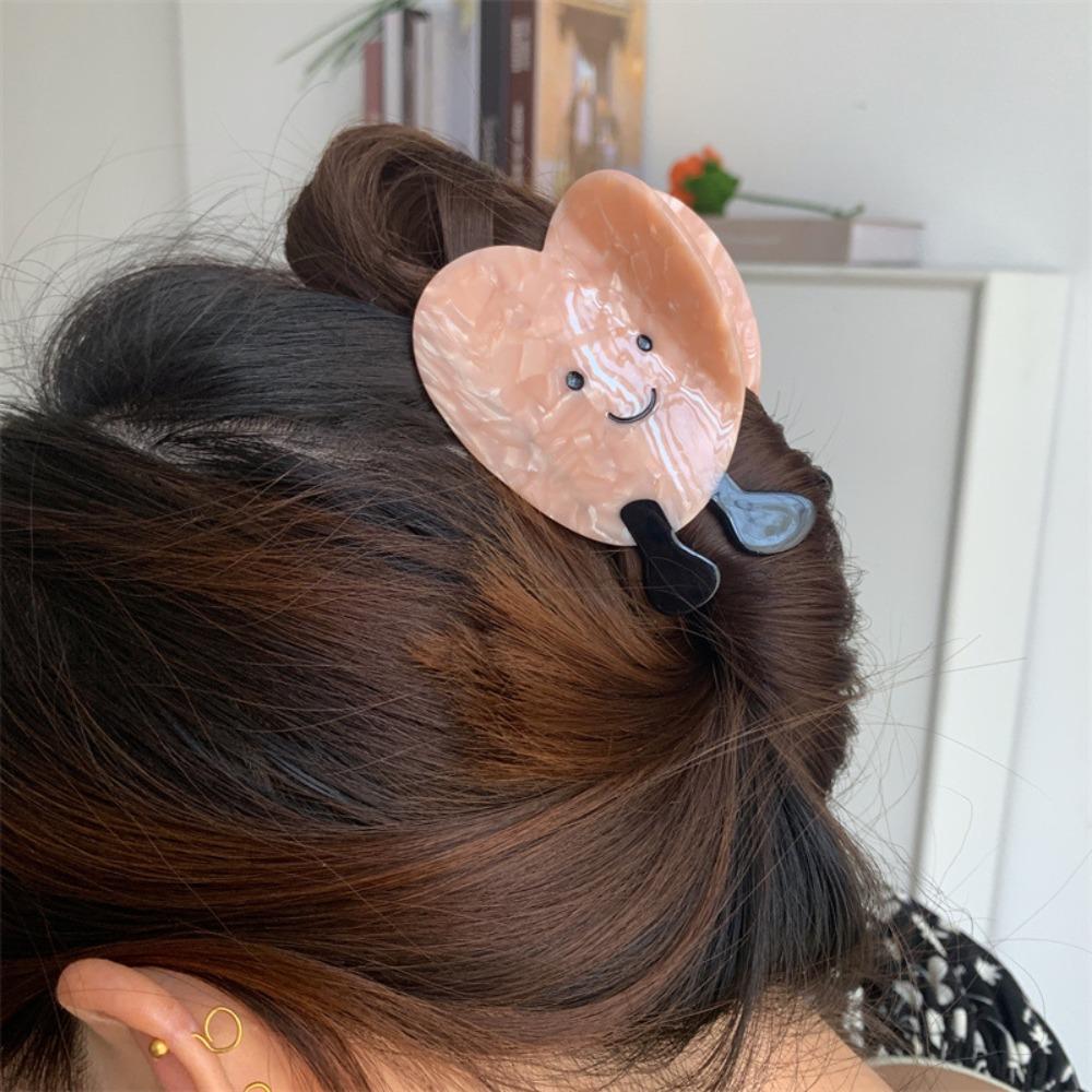 Cartoon Acetic Acid Grab Clip Acetic Acid Croissant Claw Clip Bread Shape Hair Claw  Daily