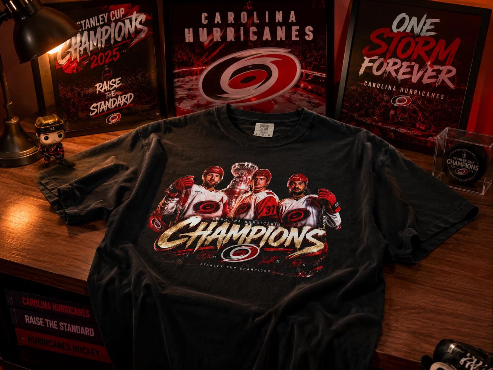 Comfort Colors® Carolina Hurricanes Stanley Cup Champions Tee S