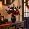 Halloween Decorations Faux Pumpkin Branch Bouquet for Party and Home Decor