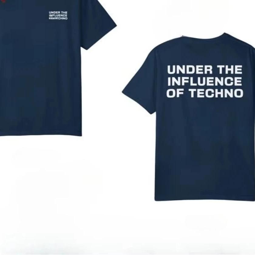2026 Unter dem Einfluss von Techno Rave Festival Musik Party Outfit Grafische T-Shirts Damen Herren Sommer Musikfestival Feier