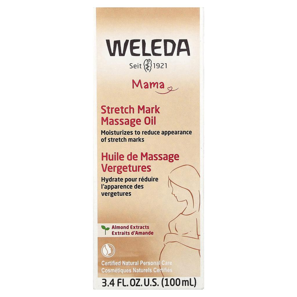 Mama, Stretch Marks Massage Oil, Almond Extract, 100Ml(3.4Fl Oz)