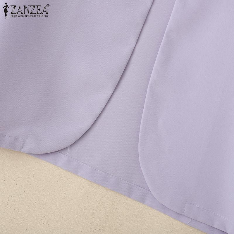 ZANZEA Womens Casual Short Sleeve Cropped Open Front Cardigan Tops