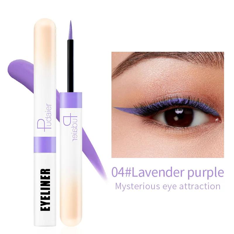 Pudaier 12 Farben Flüssiger Eyeliner Schimmer Glitzer Sexy Lidschatten Tragbar Wasserdicht Langlebiger Eyeliner Frauen Heißer Verkauf Make-up
