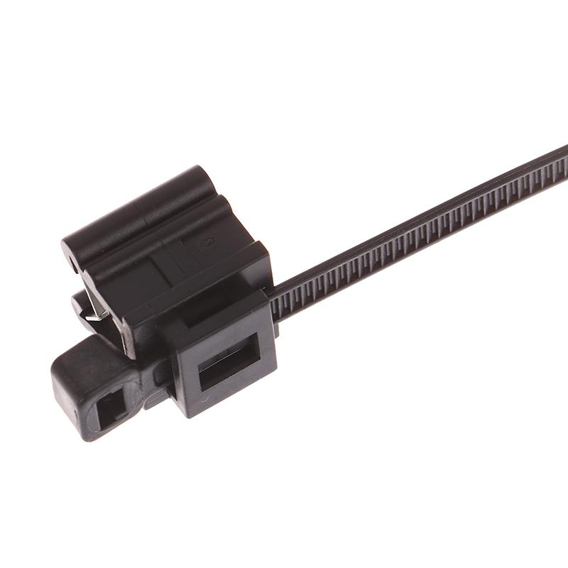 10Pcs 5X200Mm Car Sheet Metal Cable Tie Pipe Line Fixing Edge Vehicle Sunroof Car Window Plastic Zip Tie Wire Harness Steel Clip