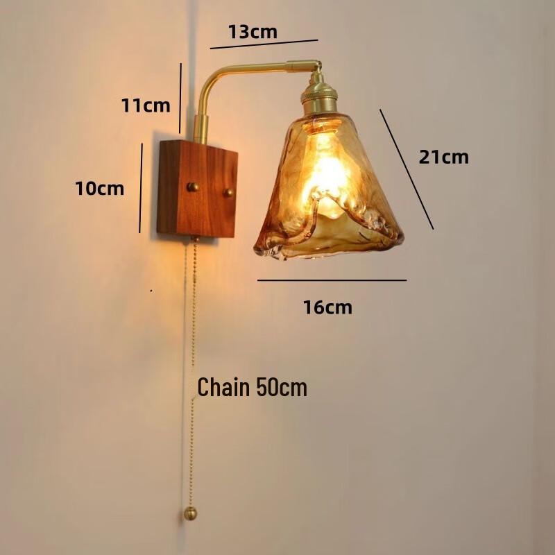 Xuan Yong Retro Movable LED Wall Lamp with Pull-Cord Switch