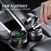 Car Ashtray with Lid Smell Proof Stainless Steel Blue Led Portable Ashtray Cup for Skoda Octavia A5 A4 Mk1 Fabia Superb Rapid