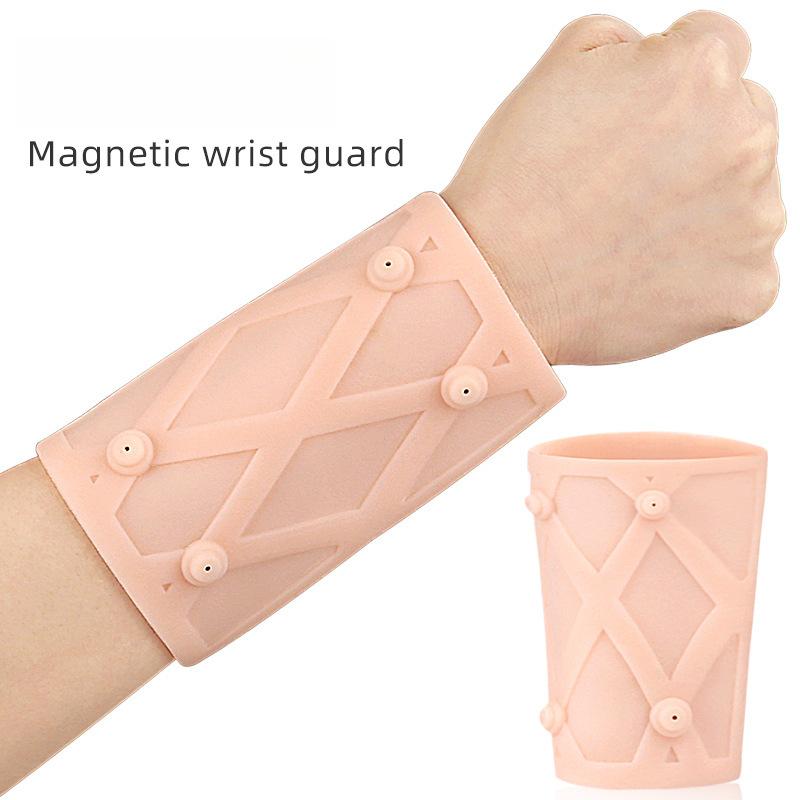 SEBS Magnet Wrist Guards, Outdoor Running, Cycling, Sports, Compression Arm Guards, Soft Stretch Fit Sports Gloves