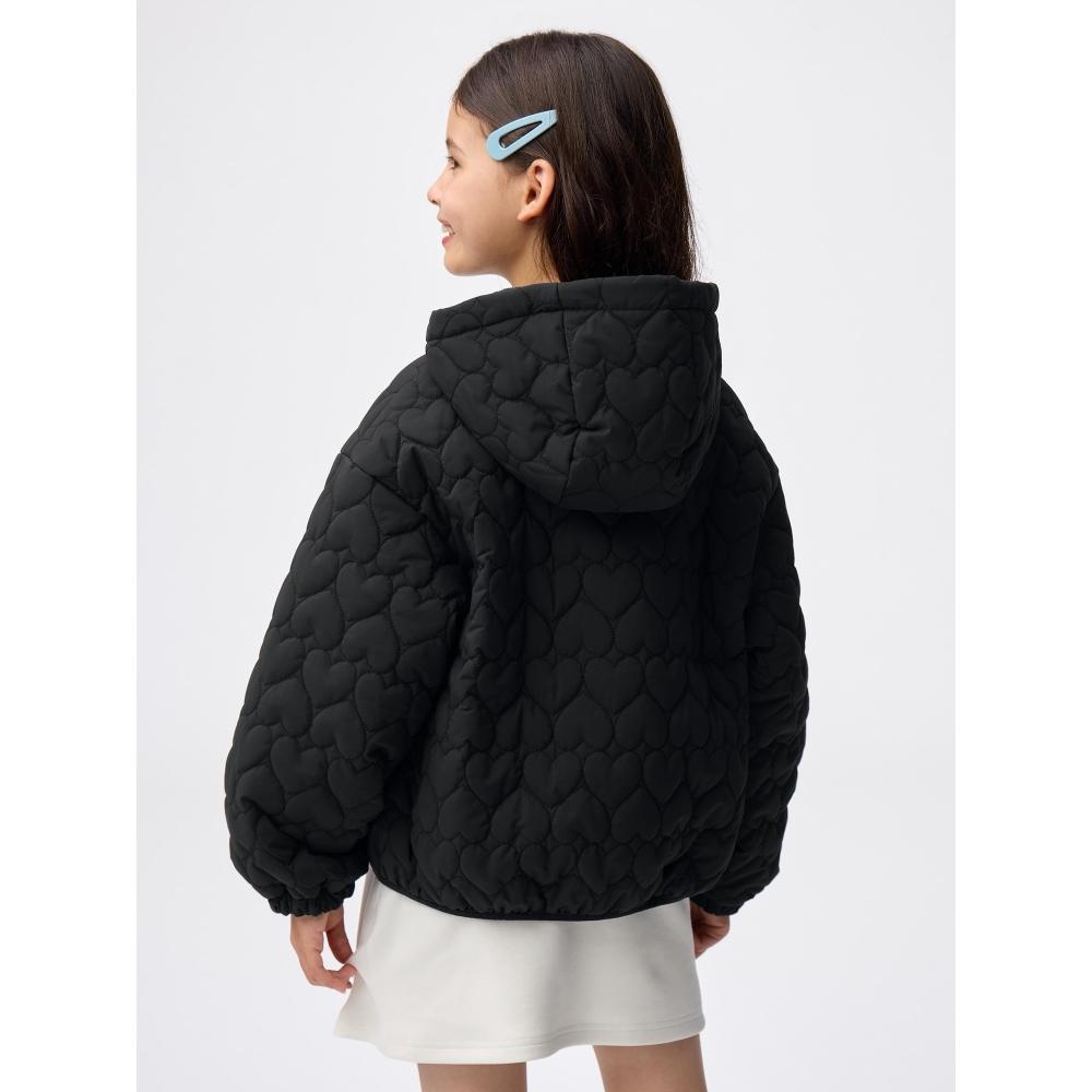 GU by Uniqlo Girls Warm Padded Heart Quilting Blouson