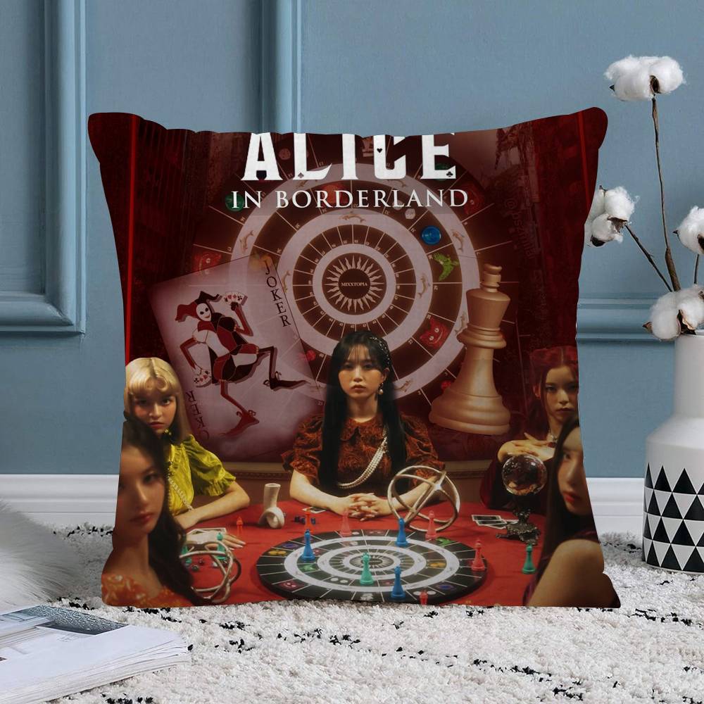 Hot TV Alice In Borderland Pillow Cover for Bedroom Room and Living Room Sofa Decorative Cushion Cover