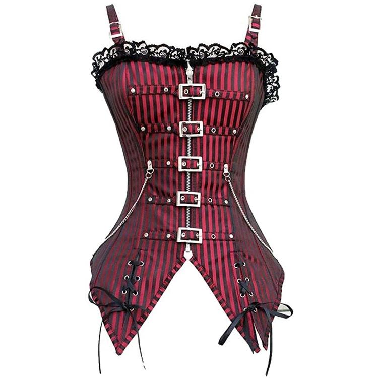 JYL TS zipper buckle punk Gothic court shapewear