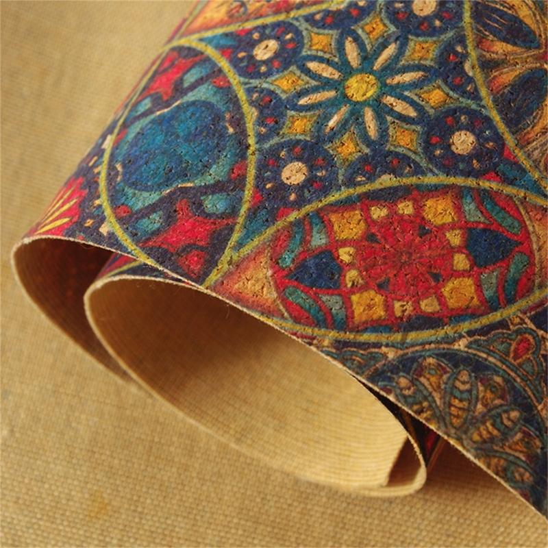9 Fogli di Tessuto di Sughero, Fogli di Pelle di Sughero 17,7''x11,8'' Morbido Tessuto di Sughero per Cucire Borsa Portafoglio Scarpe Fiocchi, Artigianato