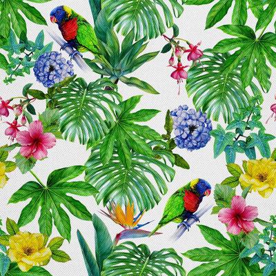 Outdoor Decorative Fabrics Oxford - Motif Parrot Between The Leaves