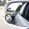 Adjustable Suction Cup Mirror 1 Pair Car Rear View Blind Spot Helper, 360-degree Small Round Convex Vehicle Rearview Extension for Parking, Waterproof