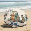 1 PC Automatic Folding Umbrella-Khokhloma Pattern, Portable & Foldable Design with 8 Ribs, Christmas Birthday Gifts