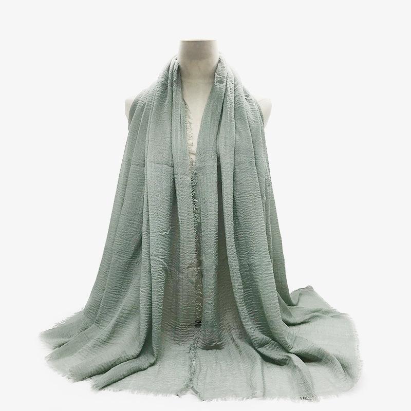 Women Cotton Linen Scarf Summer Girl Solid Color Sunscreen Thin Scarves Soft Shawl Foulard Viscose Spring Female Wrap Shawls New