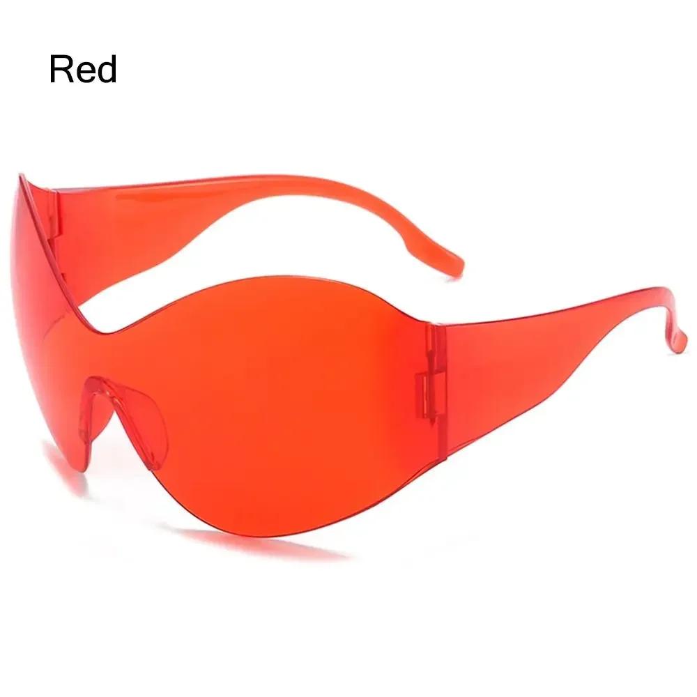 and Men Shades for Beach, Outdoor UV400 Protection Wrap Around Black Sun Glasses Oversized Futuristic Sunglasses Y2K Sunglasses