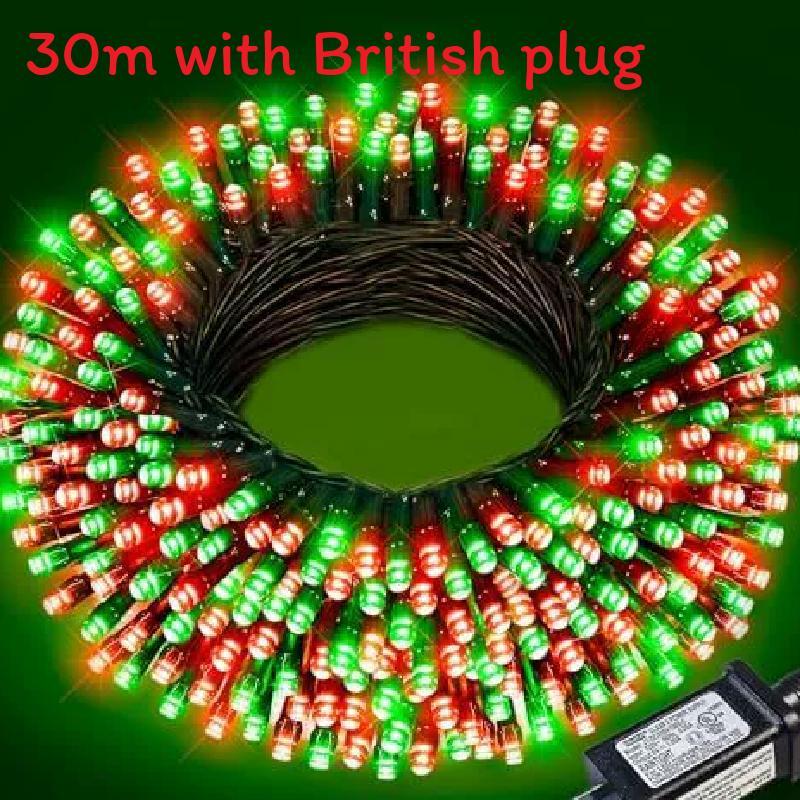30m 300 Led Light String With Remote Control And Timed For Decor Courtyard
