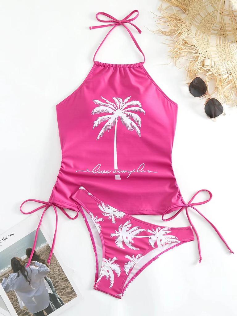 Bikini de Baño Conservador Multicolor Europeo y Americano 2024