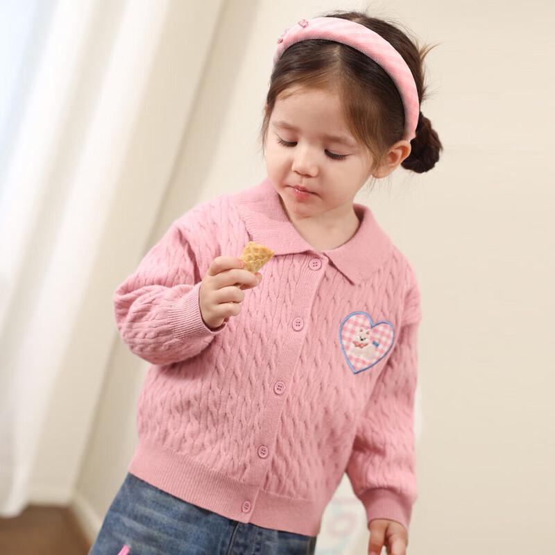 LUSON Baby Girls  Knit Cardigan Sweater 100