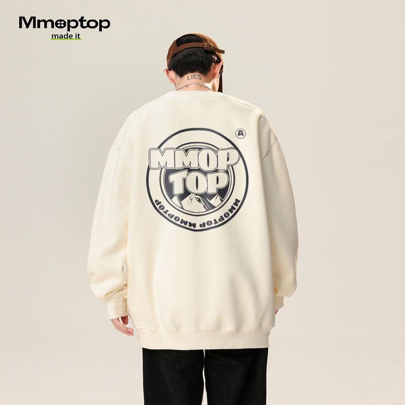 MMOPTOP Men's Trendy Printed Crewneck Pullover Sweatshirt