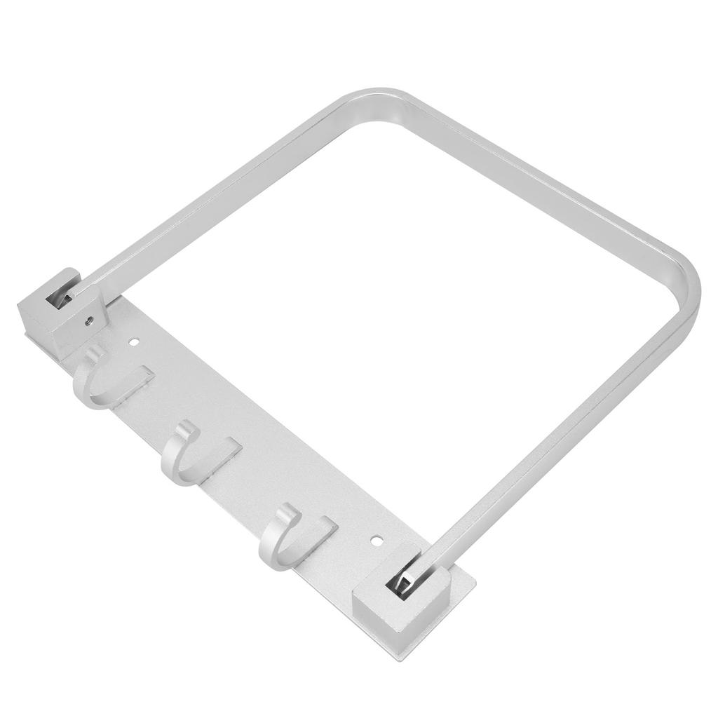 Collapsible Bathroom Rack with Row Hooks Multifunctional WallMounted Towel Shelf Holder for Home