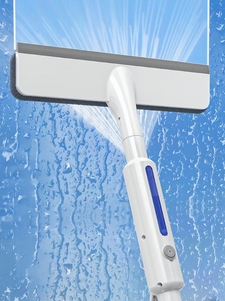 

2-in-1 Spray Window Squeegee with Extension Pole Window Cleaning Squeegee Kit 80ML Refill Bottle for Home Shower Car Windshield China Mainland