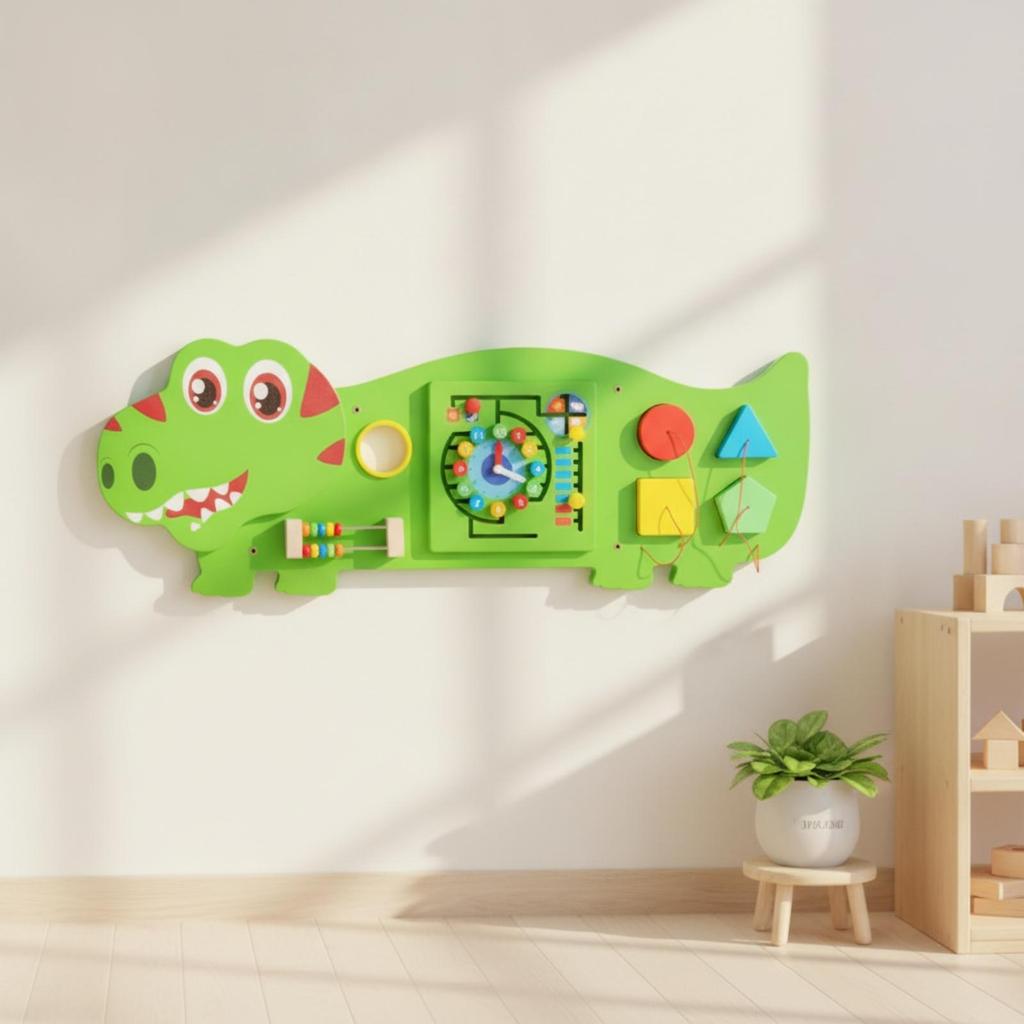 Dinosaur Activity Wall Busy Board for Children