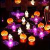 1PC LED Halloween String Light Garden Horror Atmosphere Hanging Decorative Lamp Battery Powered For Halloween Theme Party Decor