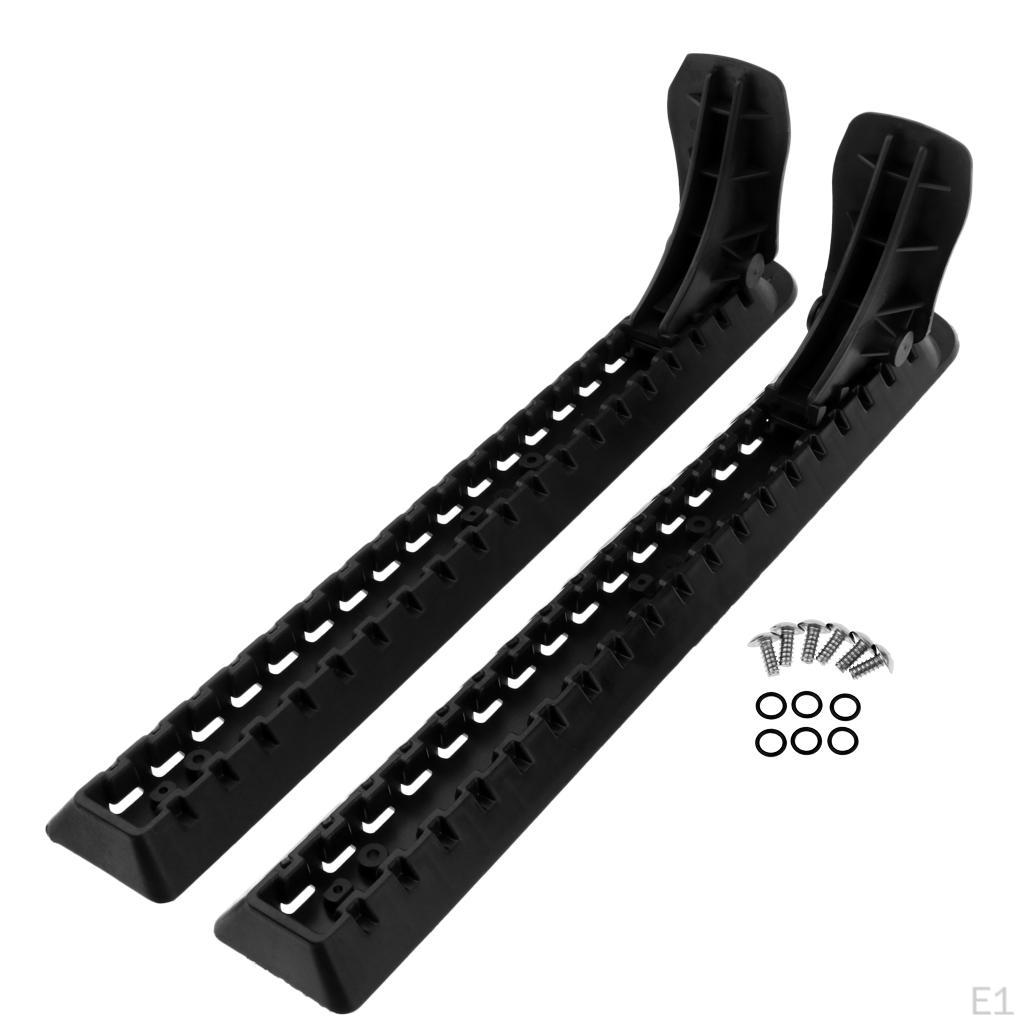 1 Paar Nylon voor Kajak, Boot, Kano, Voetpedaal, Voetsteun met Montageschroeven
