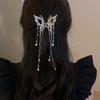 1pc Light luxury full diamond temperament flower hair pearl fashion edge clip bangs clip side sparkling diamond hairpin