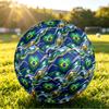 Brasilien Fußball Aufdruck Größe 5 Fußball Ball Verschleißfest Standard Erwachsenen Trainingsfußball Fan Geschenk für Indoor Outdoor Spiel Sport