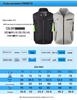 Men's Outdoor Cooling Vest with Fan for Heatstroke Prevention and Electric Welding Protection