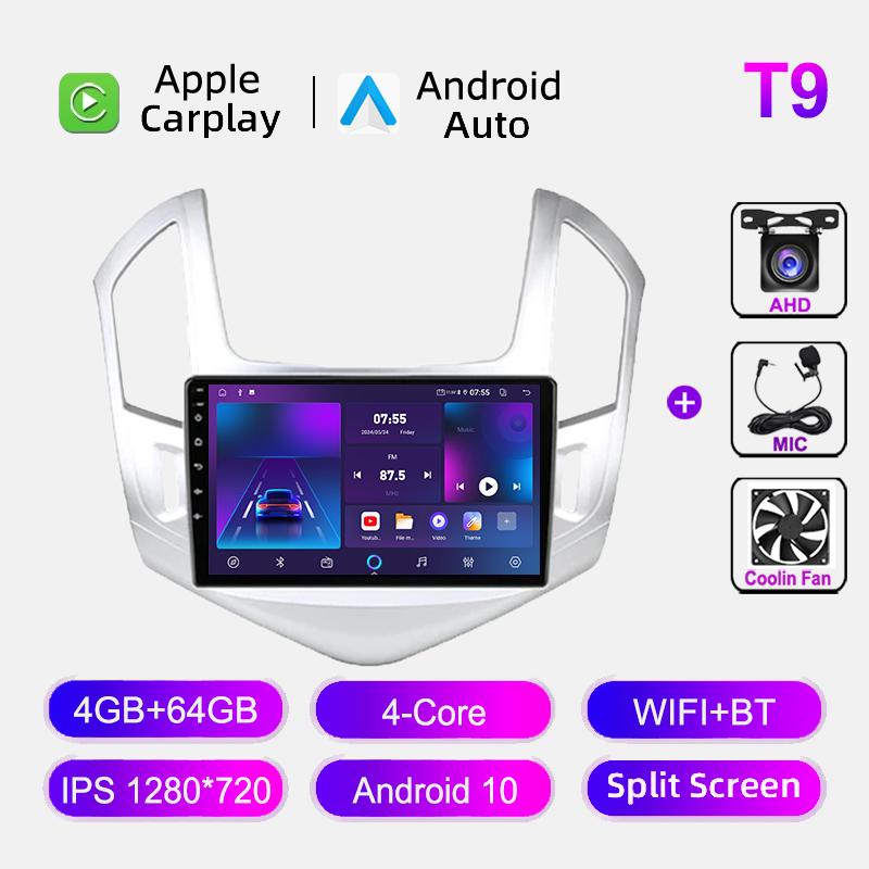 Carplay Android Auto Car Radio For Chevrolet Cruze 2012-2015 Multimedia Video Player GPS Navigation BT 2 Din Stereo Head Unit