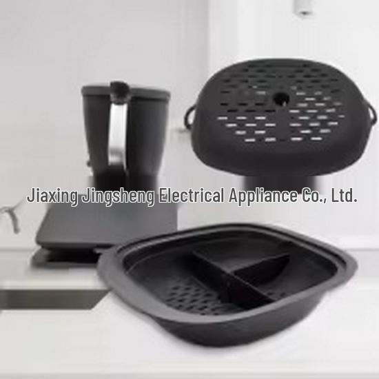 Silicone Air Fryer Divided Multi-Functional Baking Pan, High-Temperature Resistant, Food Grade, for Household Kitchen Cooking. Standard Size
