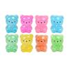 Glitter Bear Squeeze Toy Stress Relief Foam Bead Filled Bear Sensory Toy Anxiety