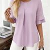 Summer Loose Fit Slimming Ruffle Blouse Women