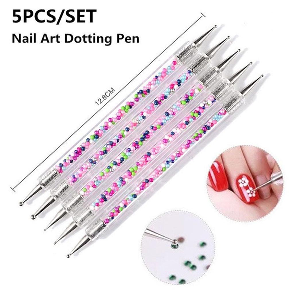 Manicure Tool Double-head Dotting Pen 5Pcs/set