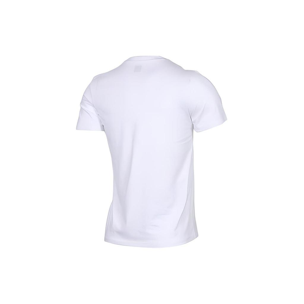 adidas Originals Trefoil Logo Print Crew Neck T-Shirt Men Tops White AY8899