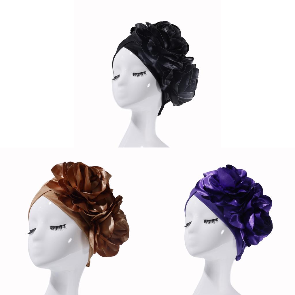 Womens Large Floral Head Wrap With Logo For Autumn Celebrations