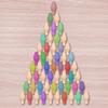 Wooden Christmas Light Bulb Wooden Home Diy  Small Mushroom Bell Pendant  Wooden Jewelry