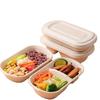 Disposable Bento Box: Single/Double Grid, Food Grade, Ideal for Fruit & Meals