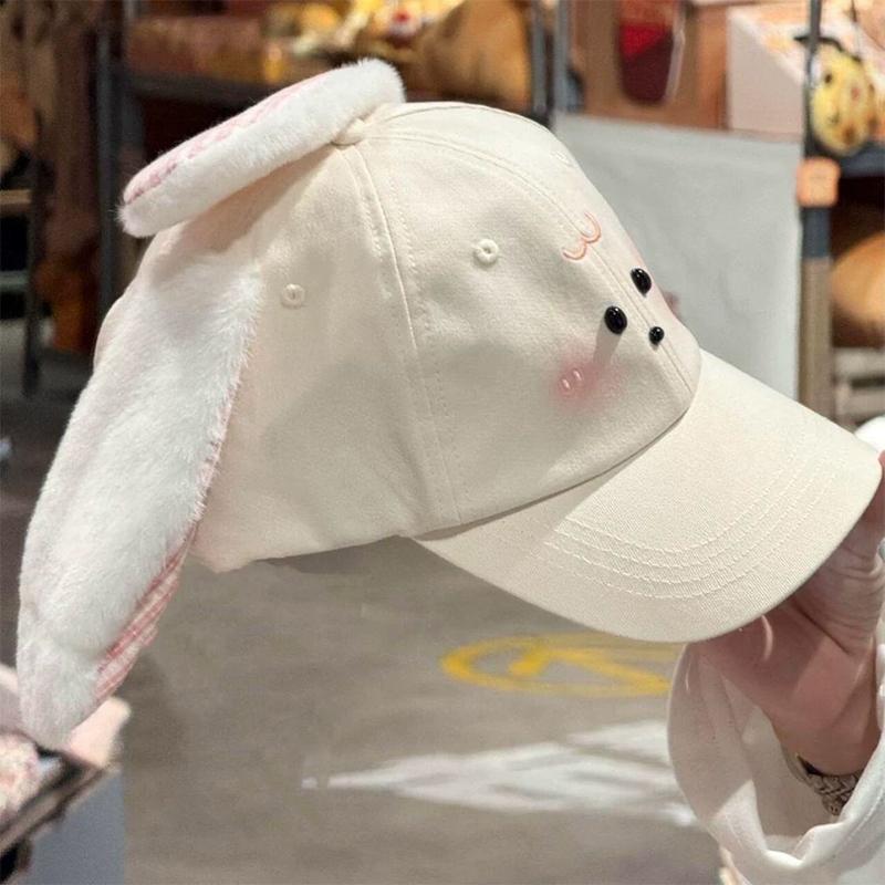 Embroidered Cartoon Cute Baseball Cap Women Korean Style Outdoor Peaked Caps Y2K Cartoon Creative Design Kawaii Hat