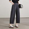 SOFSIL Women's Elastic Waist Casual Cropped Harem Pants