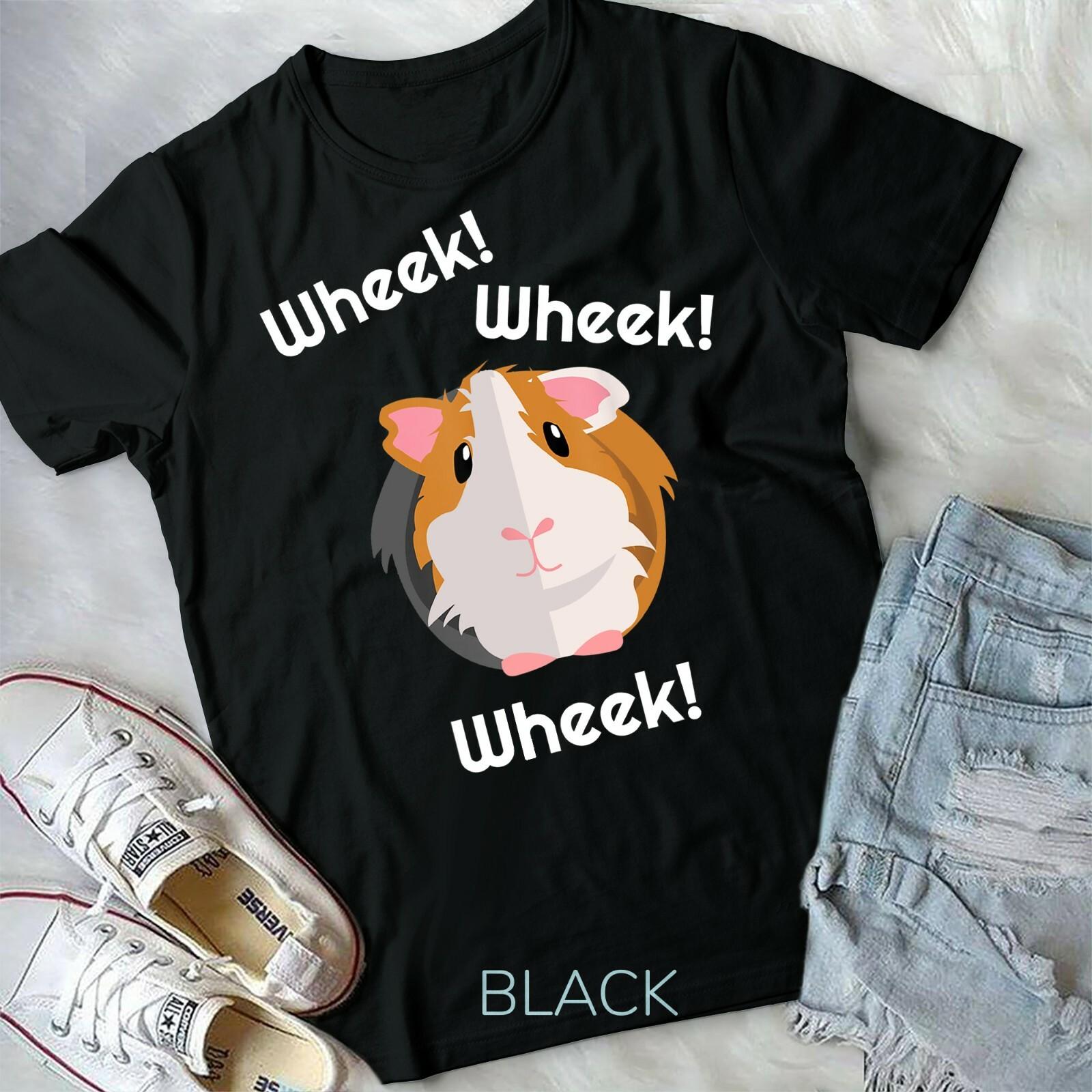 Cute n Funny Wheek Guinea Pig Owner Cavy Lover Unisex Form T-shirt L