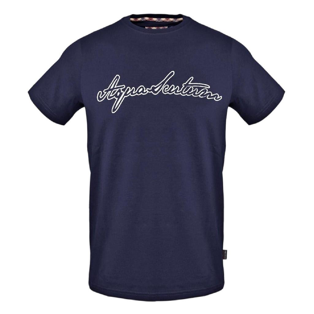 Aquascutum Mens Lettering Logo T-Shirt