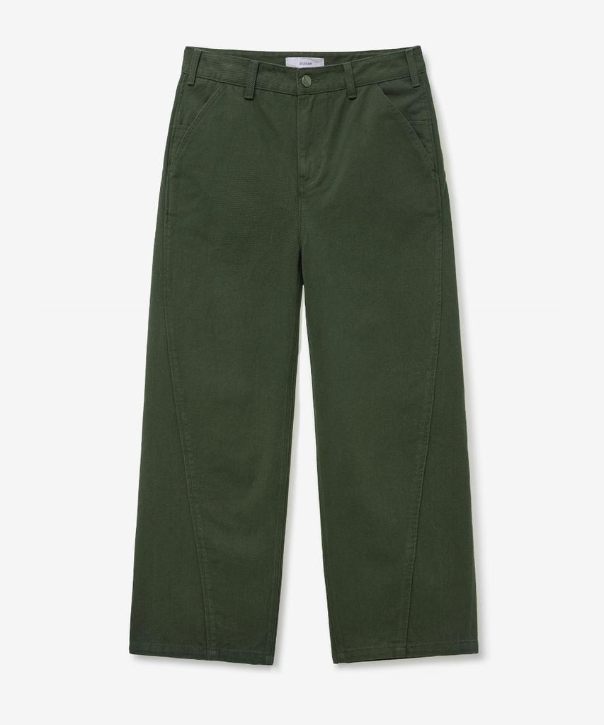MINAV Twist Cotton Pants [Green]