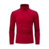 Simple Long-Sleeve Turtleneck Men's Work Long-Sleeve Top 3pcs Set, European and American Fashion Trend T-Shirt