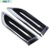 2x Silver Car SUV Air Flow Fender Side Vent Decoration Sticker Cover Accessories