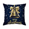 Gold Christmas Theme Pillowcase Printed Polyester 40/45/50cm Throw Pillowcover Decorative Sofa Cushion Pillowslip Home Decor